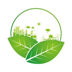 节约能源绿色环保低碳出行素材