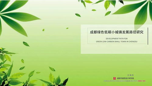 成都绿色低碳小城镇发展路径研究 